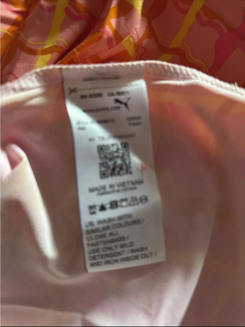 Puma Pink and Yellow Sleeveless Polo Mini Dress - Picture 7 of 7